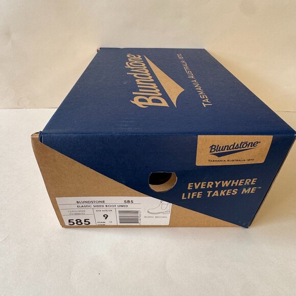 Mens Blundstone Classic 585 Leather Chelsea Boot Rustic Brown US 10 AUS/UK 9 - Picture 8 of 10